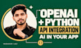 integrate openai and third party apis in python