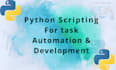 develop a script for web scraping and automate your work