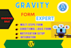 create attractive typeform form gravity form jotform wpforms and google forms
