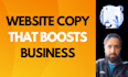 write landing page copy, website copy, sales copy