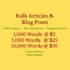 write bulk SEO articles and blog posts on any topic