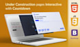 make a moderne and interactive coming soon pages
