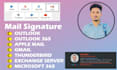 create static animated clickable html email signature for outlook apple mail