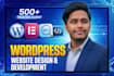 design wordpress website or business website with elementor