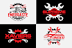 design mechanical workshop repair automotive garage auto detailing car wash logo