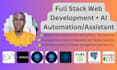 build an ai fullstack web application