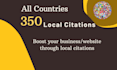 do 350 all country local citations for local seo in targeted area
