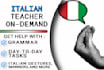 be your italian teacher