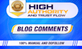 do blog comments for high quality backlinks