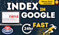 index your website on google super fast