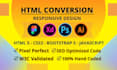 convert figma to html,xd to html,psd to html,css bootstrap 5 responsive website