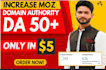 increase da, increase moz da, increase domain authority 30 to 70