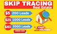 do skip tracing for real estate and llc skip tracing in bulk
