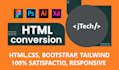 convert psd, figma, sketch to responsive html, css or react
