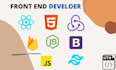 be your front end web developer in html,css,js,react js