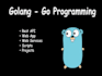 develop web applications, rest API in golang