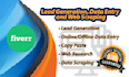 do lead generation, data entry and web scraping
