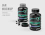 make a realistic 3d jar image mockup