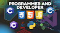 do html css js cpp c python django node and java projects