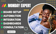 do monday crm, project management on monday com trello
