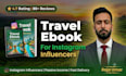 write and design a travel guide ebook for instagram influencers