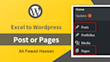 convert excel calculator to wordpress or blogspot