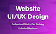 design profession website UI using figma or xd