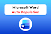 auto populate and autofill a microsoft ms word document