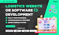 create logistics website, trucking, dispatch, transport