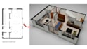 do architectural 3d floor plan, 2d floor plan and rendering