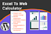 build custom web calculator using javascript HTML CSS