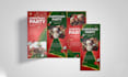 design christmas flyer, tri fold, bi fold, brochure