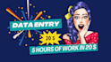 do data entry typing  retyping work and online surveys