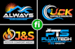 design plumbing heating hvac cooling and air conditioning logo