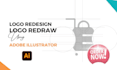 convert, redraw your geometic logo  using grid system