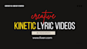 create kinetic typography lyrics video
