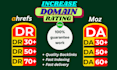 increase domain rating ahrefs DR 70 moz da,  SEO quailty backlinks