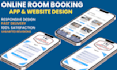 online hotel booking, restaurant hotel room app