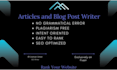 write top rated SEO optimized articles and blog posts of 1500 words
