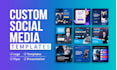 design instagram post, logo, templates, flyers, presentation in canva