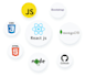 create responsive websites in html css javascript reactjs nodejs