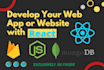 develop responsive web app using react js, node js, mongodb, firebase