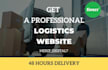 design logistics website, logistics landing page, logistics wordpress website