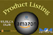 write a search optimized amazon product listing and descriptions