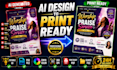 recreate ai generated designs into editable print ready files