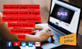 creat facebook business page,logo and  cover