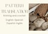 translate your knitting and crochet patterns