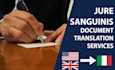 translate your documents for jure sanguinis