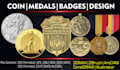 do any coin, medals and badgers design