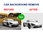 do car photo editing replace vehicle background removal